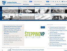 Tablet Screenshot of csgjusticecenter.org